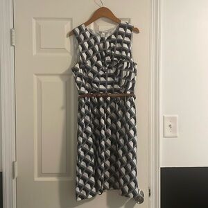 Anthropologie belted halter dress